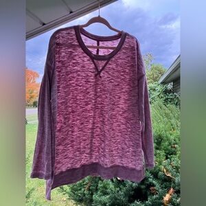 St. John's Bay Rose Mauve Tunic Sweater